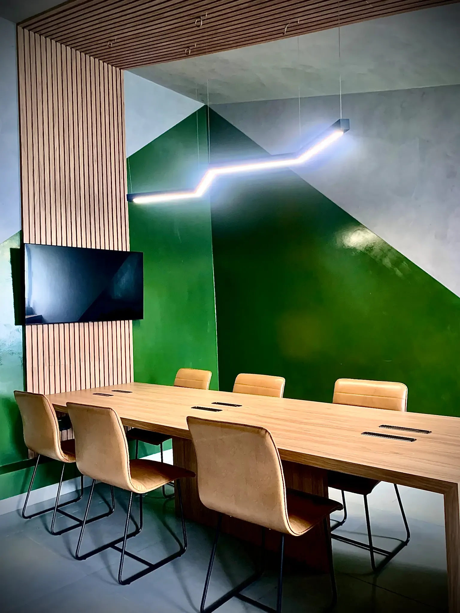Sala Verde Entrada - Reunião — coworking em Uberlândia | Espaço AMG